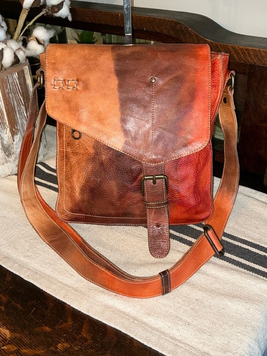 Bed Stu Handbags - Bed Stu Venice Beach Desert Sunset TD Tie Dyed Crossbody Leather Bag Retail $250